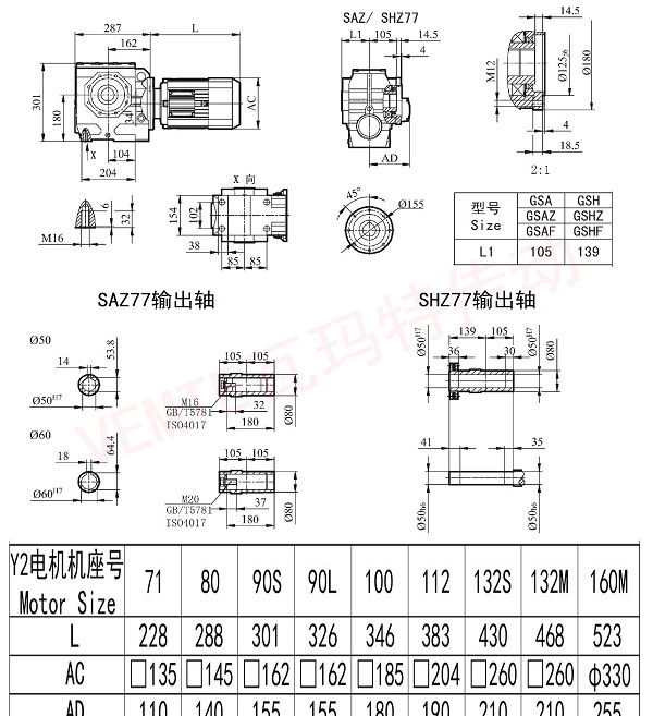 SAZ77 SHZ77減速機(jī)圖紙